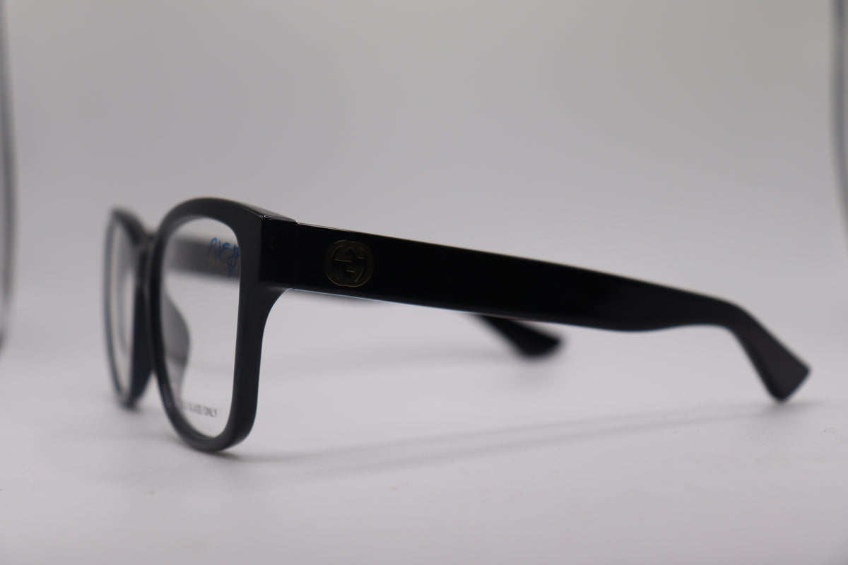 Gucci GG1340O black eyeglasses, side view