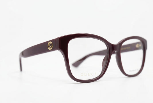 Gucci GG1340O burgundy eyeglasses, front angle